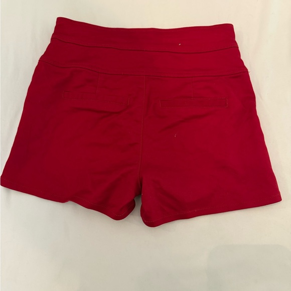 Tinseltown Women's‎ High Waist Shorts in Bold Red - Picture 6 of 7